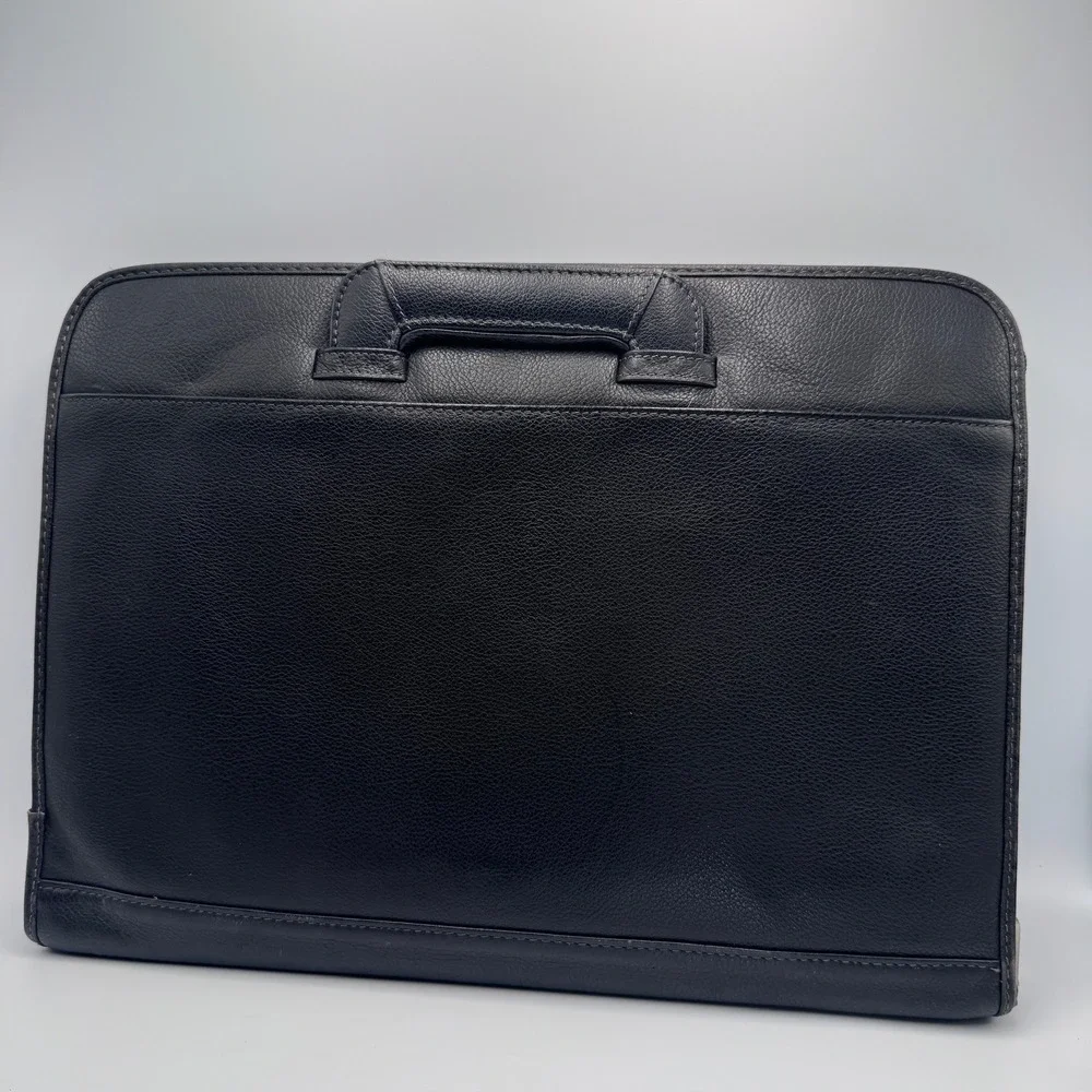 Samsonite Black Faux‎ Leather Laptop Briefcase Sleeve Retractable Handle Bag